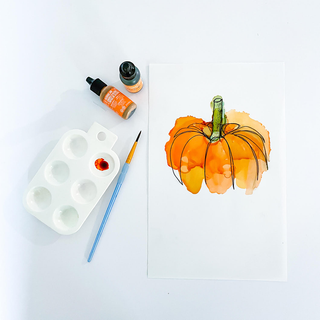 Wednesday, October 28th | 6:00PM-8:00PM | Alcohol Ink Fall Pumpkins