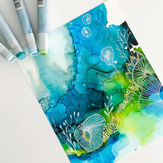Wednesday, July 22nd | 6:00PM-8:00PM | Alcohol Ink Oceanscapes