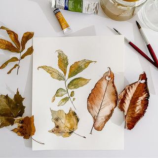 Monday, November 9th | 6:00PM-8:00PM | Fall Leaves in Watercolor