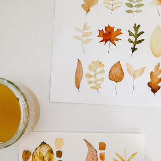 Monday, November 9th | 6:00PM-8:00PM | Fall Leaves in Watercolor
