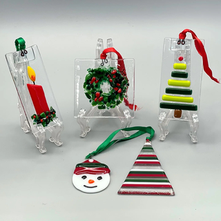 Saturday, December 13th | 9:00AM-12:00PM | Glass Fusing Sampler: Holiday Ornaments