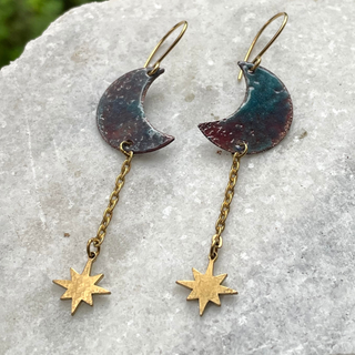 Thursday, October 8th | 6:30PM-9:00PM | Enameling Basics: Moon & Star Earrings