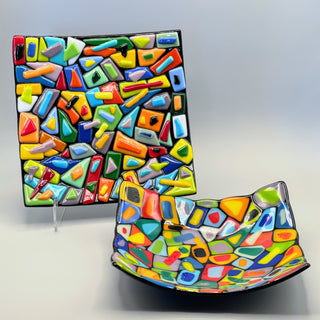 Saturday, January 17th | 9:00AM-12:00PM | Glass Fusing Sampler: Mosaic Plate