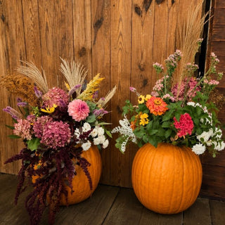 Wednesday, October 14th | 5:00PM-7:00PM | Pumpkin Floral Centerpiece Workshop