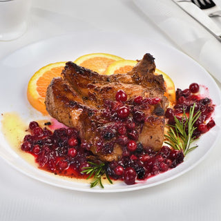 Friday, December 12th | 6:30PM-8:30PM | Seared Pork Chops With Cranberry Reduction