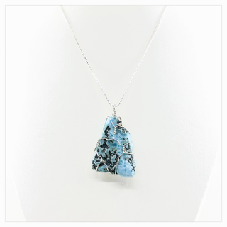 Friday, May 17th | 6:30PM-8:30PM | Silver Wrapped Larimar Necklace