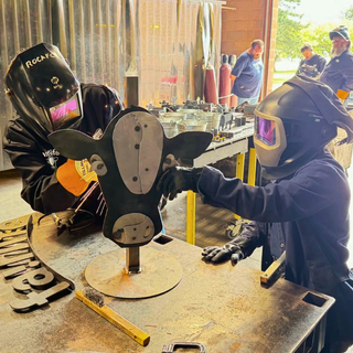 Welded Metal Sculpture: Company Project Experience