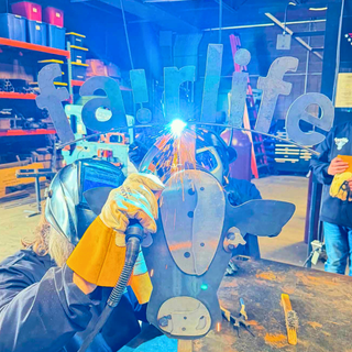 Welded Metal Sculpture: Company Project Experience
