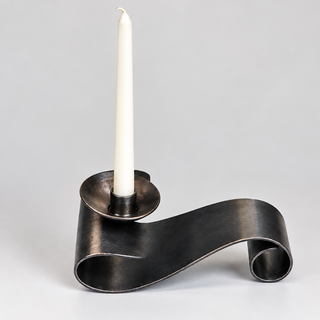 Blacksmithing Date Night: Candle Holder class project